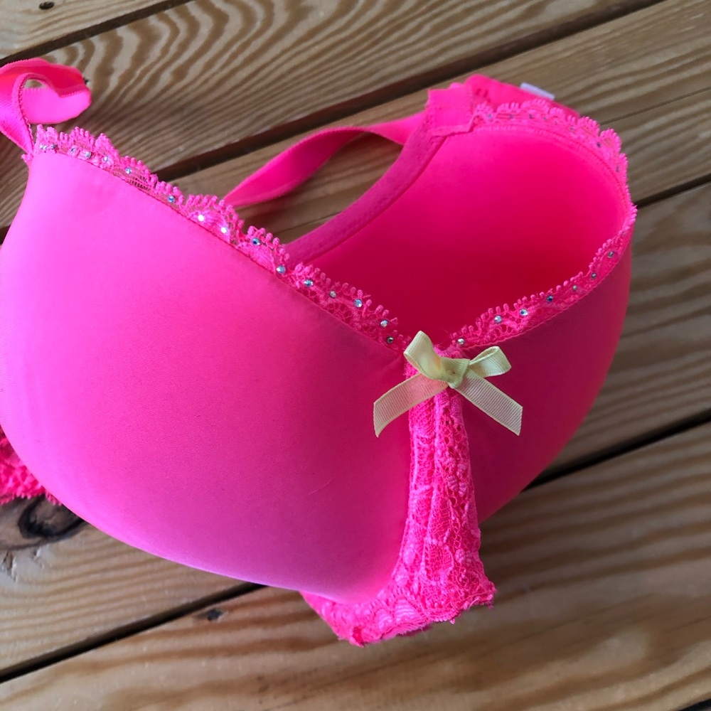 Victoria’s Secret Hot Pink Lace Bra